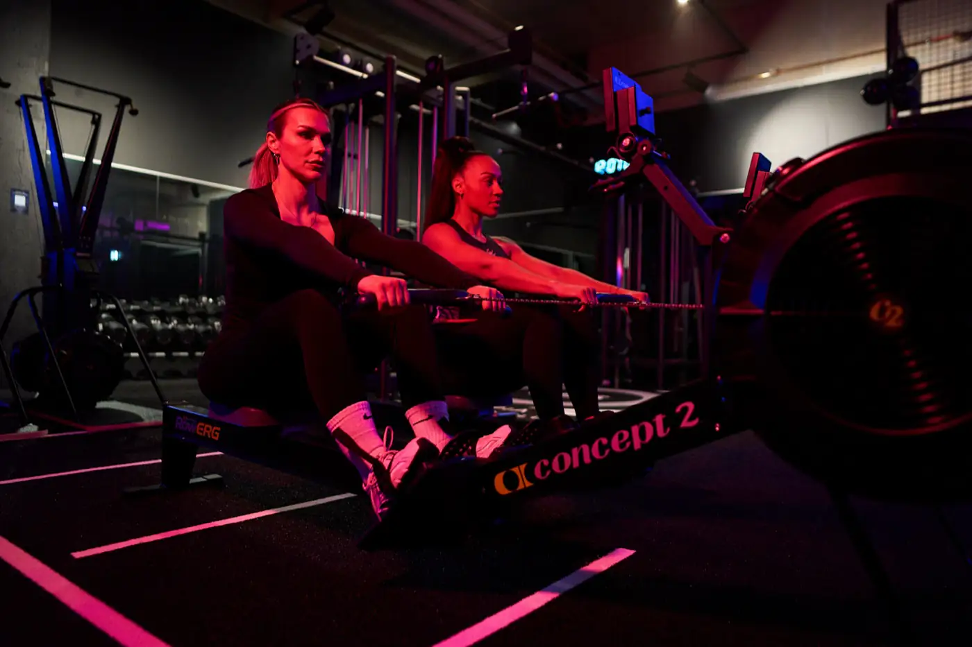 Athleten rudern auf Concept-Geräten bei OSF 365